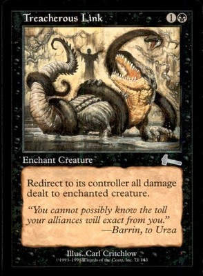 Treacherous Link LP Light Play Urza's Legacy MTG [10295]