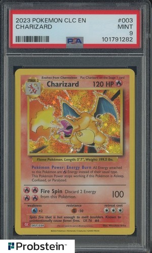 2023 Pokemon CLC EN #003 Charizard PSA 9 MINT