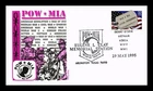 US COVER POW MIA NEVER FORGOTTEN FDC EUGENE L CLAY MEMORIAL STATION CANCEL