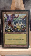 Magic the Gathering Forest #348 Urza's Saga MTG