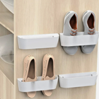 Wall-Mounted Shoe Rack Holder – Plastic Organizer for Shoes & Small Items