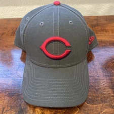 Cincinnati Reds Dark Grey/Red Cap 9Forty C Logo Hat W/ Throwback Logo