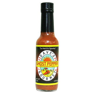 Ghost Pepper Naga Jolokia Hot Sauce - Insanely Hot plus Heat Level - Ghost Peppe