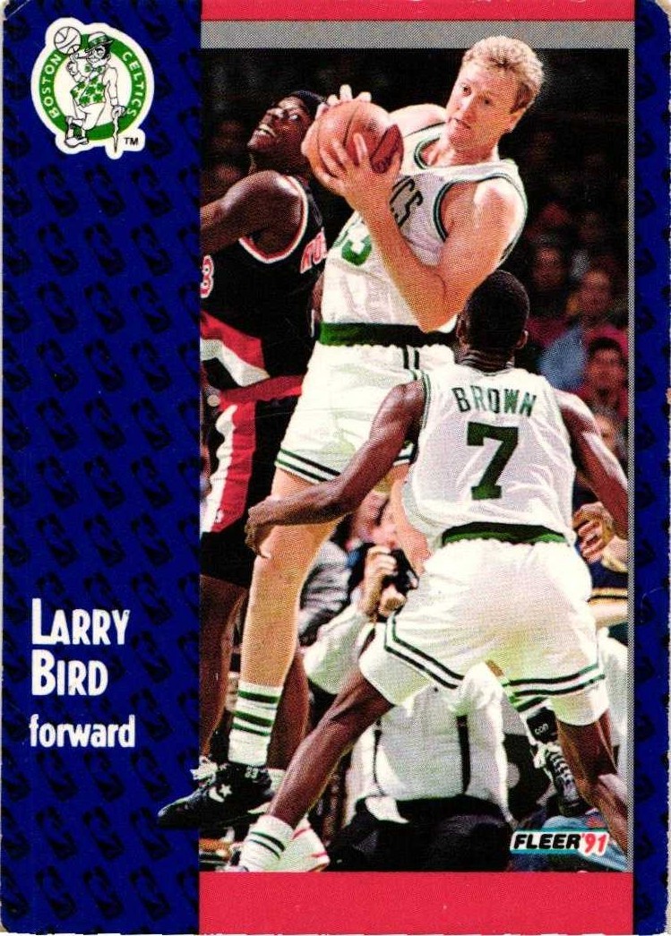 1991 Fleer Larry Bird #8 Boston Celtics HOF ExMt