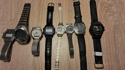 Konvolut Casio Armbanduhren Vintage Retro Damen Herren 8 Stück
