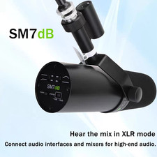 Imagen de Shure SM7dB Dynamic Vocal Microphone Built-in Preamp Streaming Podcast XLR Black