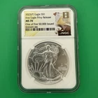 RARE - 2025(P) Silver Eagle First Eagle Privy One of First 50,000 MS70 8th Era