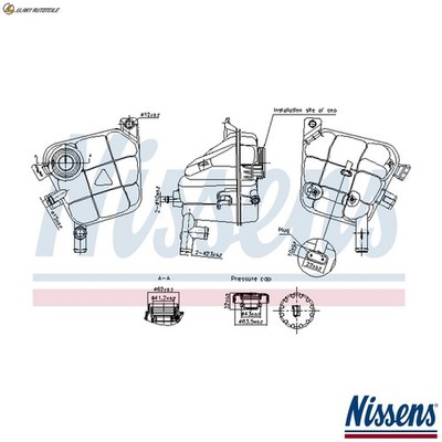 AUSGLEICHSBEHÄLTER KÜHLMITTEL 996207 FÜR MERCEDES-BENZ OM 651.960 2.1L 4cyl GLE