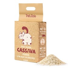 Premium Cassava  Tofu Cat Litter - Natural Ingredients, 5.5lbsx1bag,