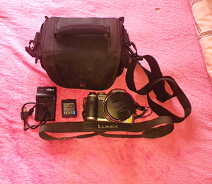 Panasonic LUMIX DMC-FZ18 8MP 18x Zoom IS 2.5in Silver w/ Bag Charger