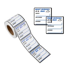 300PCS Car Oil Change Stickers for Windshield - Next Service Due Sticker,2"x2" R