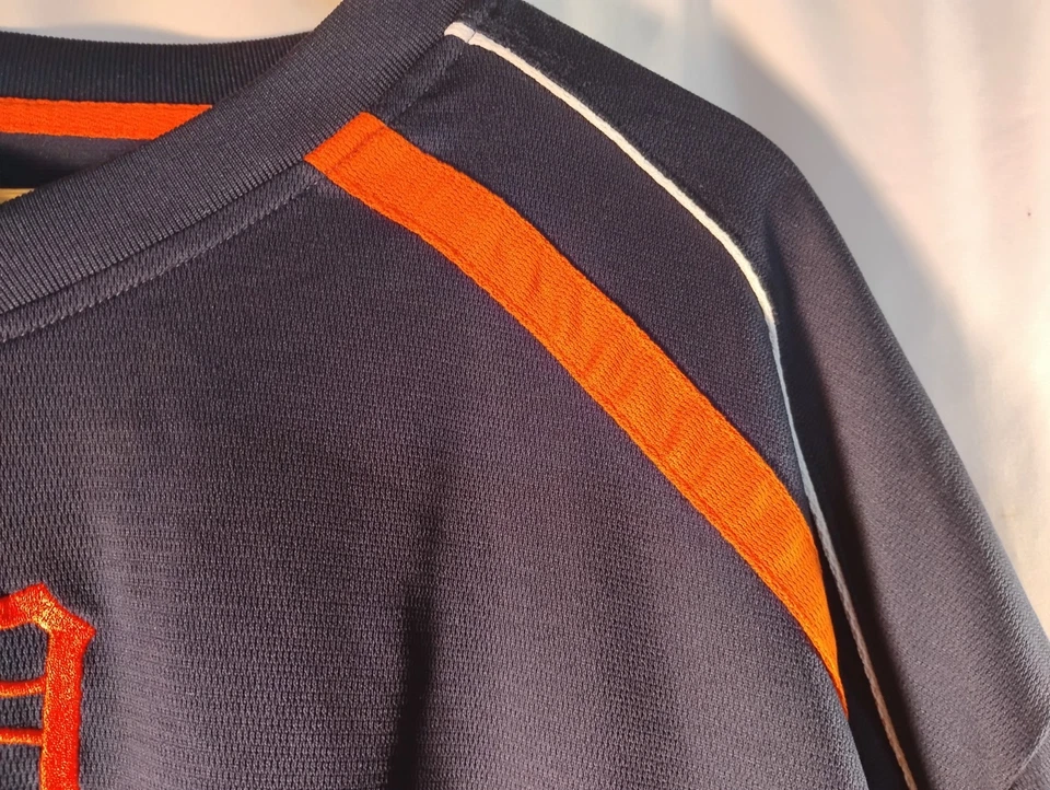 Detroit Tigers Jersey Warm-Up Batting Practice Jersey sz. 2XL Baseball MLB Blue - Image 3 of 4