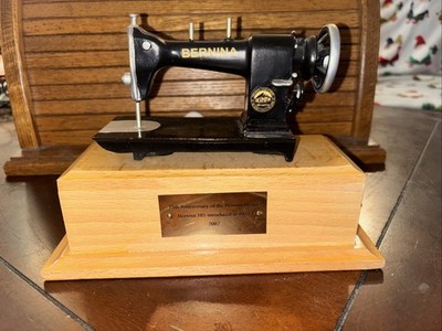 Beautiful Bernina Sewing Machine Music Box -75th Anniversary  - Plays Edelweiss