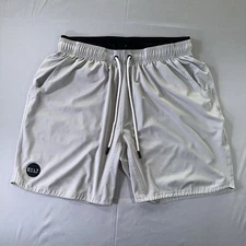 BYLT Shorts Mens XL Gray Trainer Lined Athletic Performance Stretch 6" Inseam