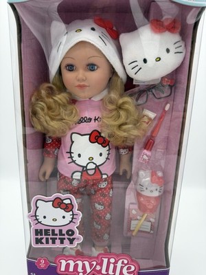 My Life As Hello Kitty Pajama Party Poseable Collector Doll Blonde NEW Sealed