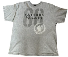 Vintage Las Vegas Caesars Palace T Shirt Size 2XL Gray Short Sleeves Hangover
