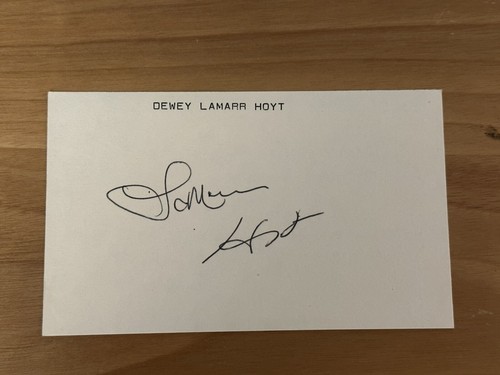 Lamarr Hoyt Signed Index Card 3x5 20 Game Winner Chicago White Sox Padres