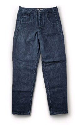 Vtg Guess Jeans Dark Blue Tapered Leg Pencil Pocket Men's Denim