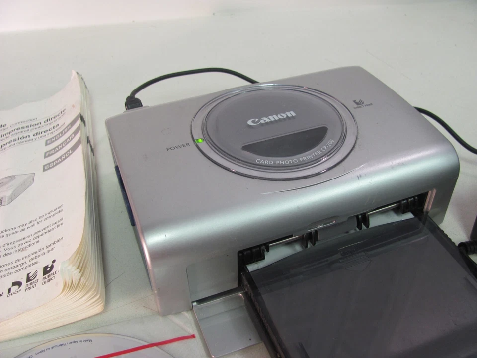 Canon CD1005 Card Photo Printer CA-CP100 2.H1 + Software Manual Power Cord - Image 3 of 4