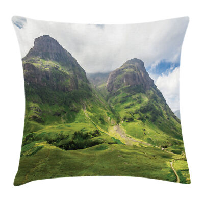 Kissenbezug Dekokissen für Sofa Schottland Glencoe Highlands Wolken