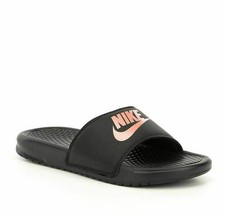 nike rose gold benassi