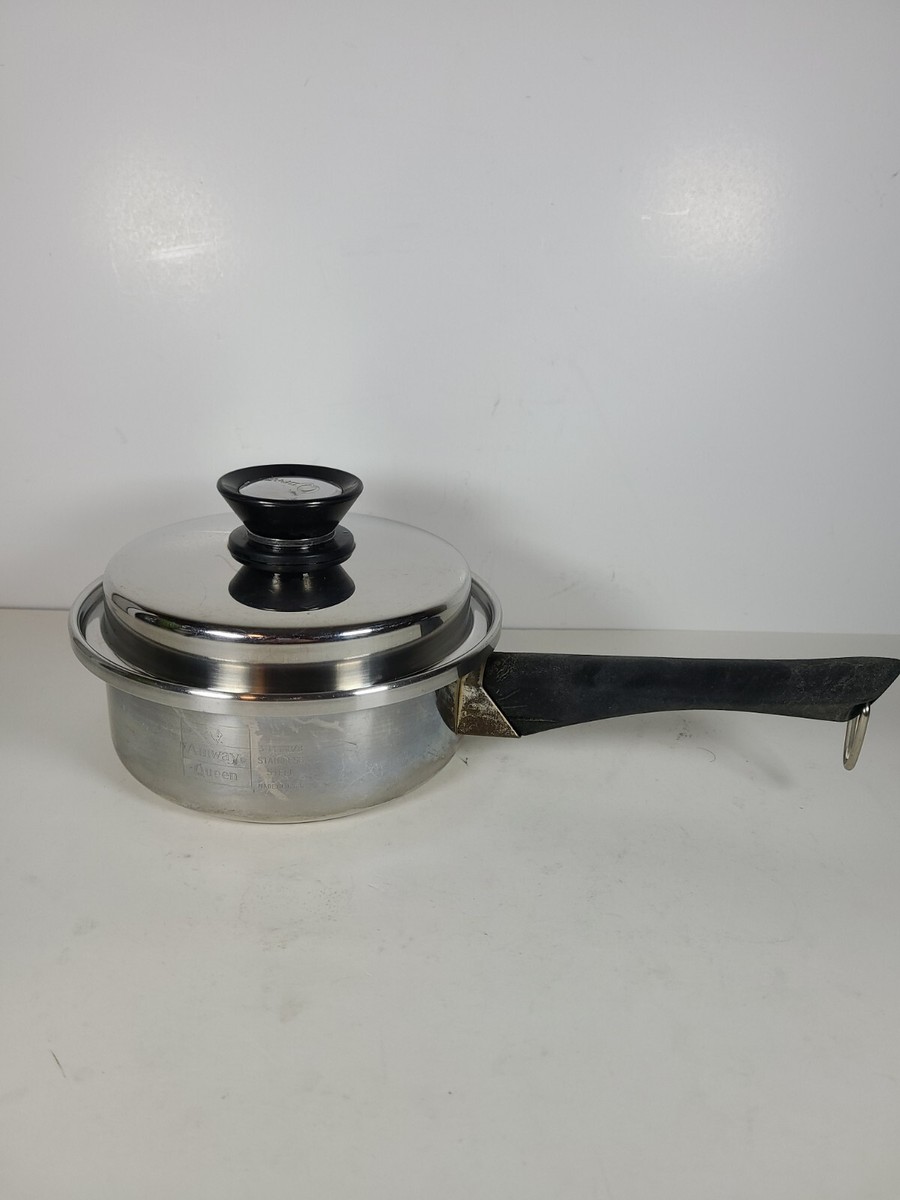 Amway Queen 18/8 Stainless Multi Ply 1.5 Qt Sauce Pan with Lid USA