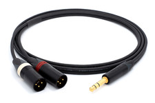 Mogami 3106, HiFi Y-Audio Stereo Cable W/ Neutrik Gold TRS to Dual XLR