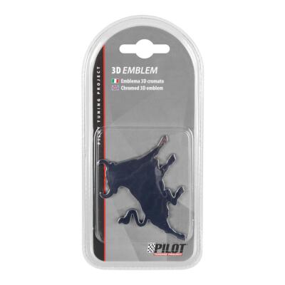 Objets Publicitaires Collections Taureau Rouge Et Noir Autocollant