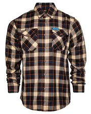 DIXXON Flannel Grunt Style Warfighter Collab Men's LARGE Plaid Snap Button Shirt