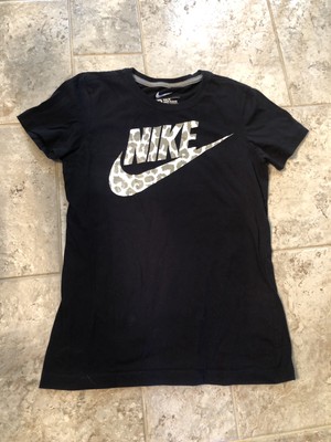 Ladies Leopard Print Nike T-shirt | eBay
