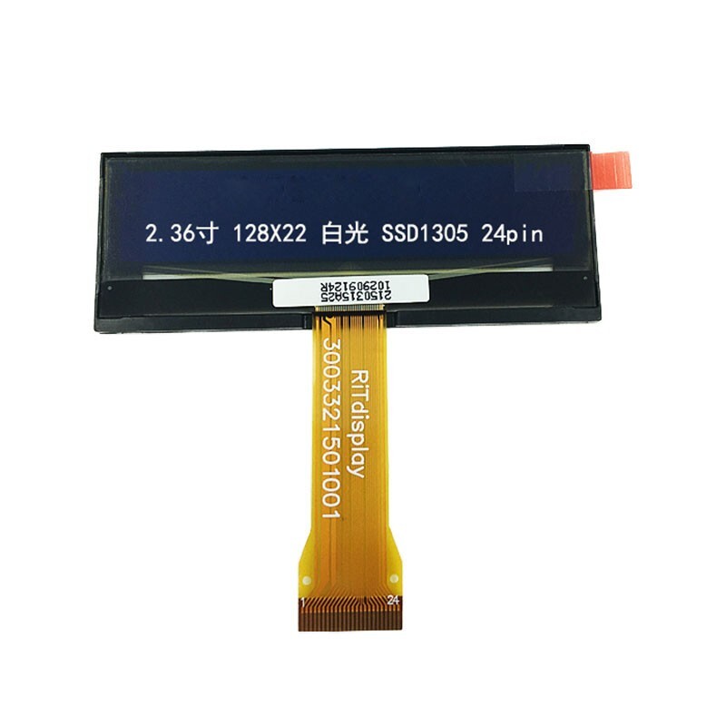 2.36 inch For 3003321501001 128X22 white light SSD1305 OLED  