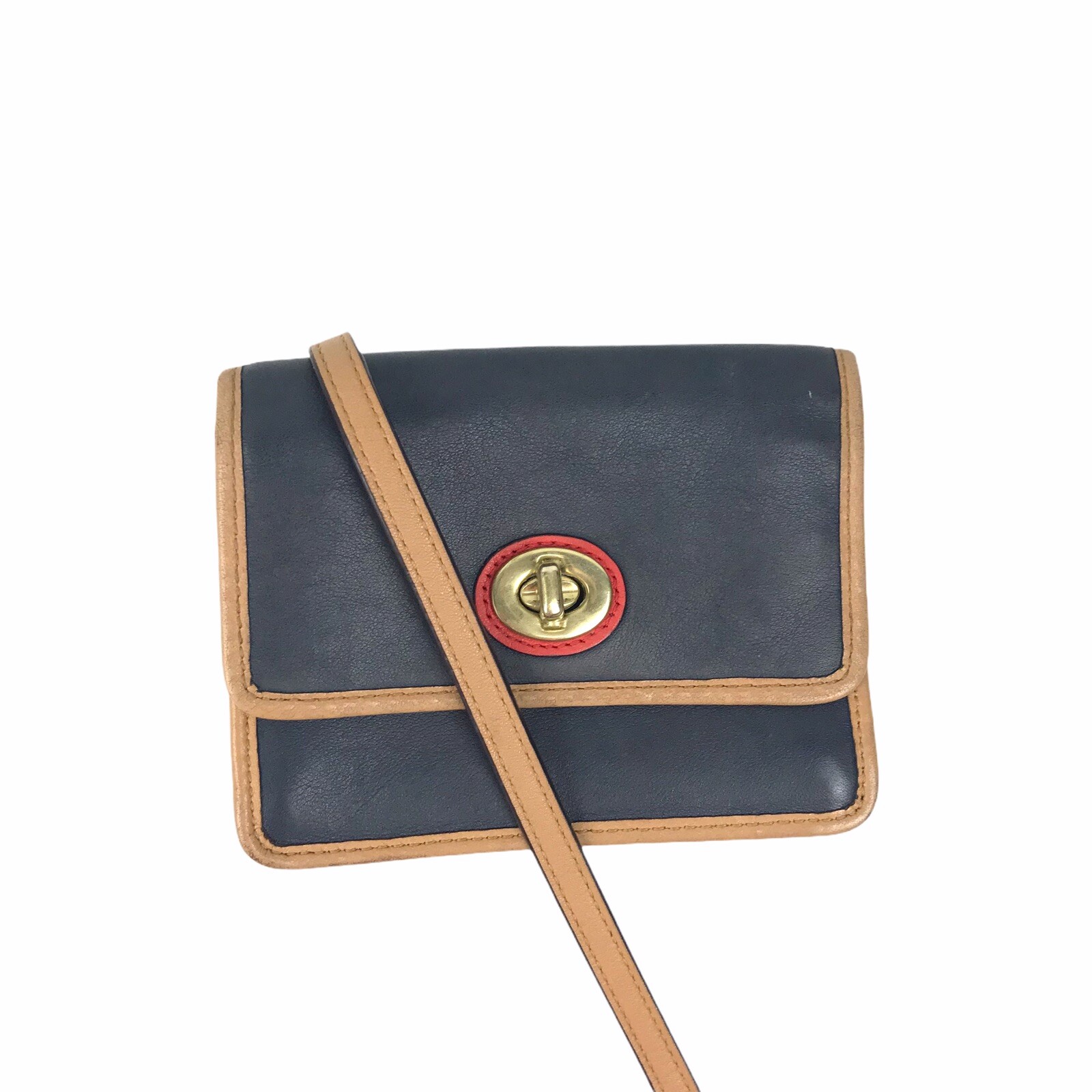 Coach Mini Crossbody Wallet Bag Color Block Gem