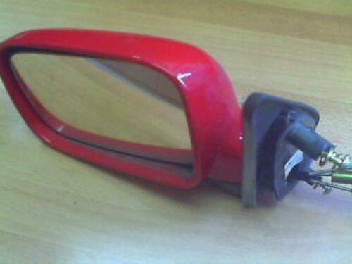 Skoda Felicia 1998–2001  Außenspiegel Manuell links Fahrerseite Rot