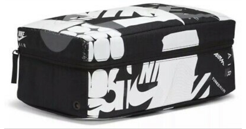 Nike Air Shoe Box Bag Holographic Design Black and White