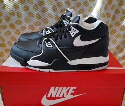 Nike Air Flight 89 Black and White Trainers CU4833-015 Men's Size