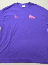 Home-Style INDUSTRIES Shirt Mens Double Extra Large Purple Graphic Vintage Feel