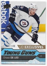 16/17 UPPER DECK SERIES 2 YOUNG GUNS UD EXCLUSIVES PARALLEL Chase De Leo #20/100