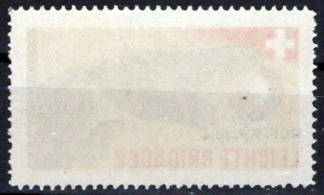 Switzerland MNH Soldier Stamp Horses Lt Brigade RDF. KP. III/4 Zayix 0125M0266 - Image 2 of 2