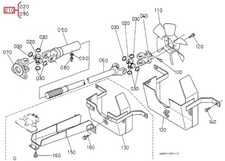 6609113610 Engine To HST Propshaft Fits Kubota "T1600H" Series (Special Order)