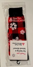 CHRISTMAS HOLIDAY MEN'S CREW SOCKS, Multicolored Novelty Snowflake Design, NEW