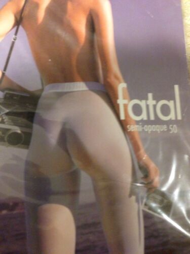 Wolford Fatal semi-opaque 50 Seamless Tights Helmut Newton Photo Small 10788-35 - Picture 1 of 1