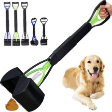 1/2 Pcs 18inch Pet Dog Pooper Scooper Non-Breakable with Handle Waste Pick Tool
