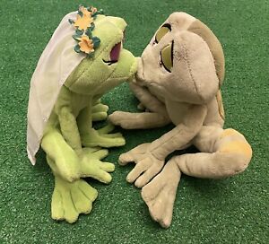 Disney Park Kissing Wedding Naveen Tiana The Princess and the Frog Plush Set 12â | eBay