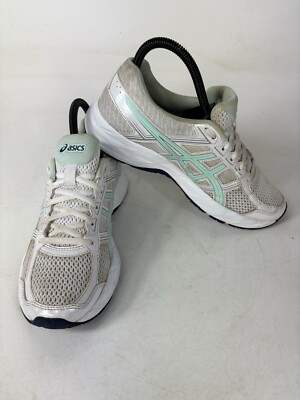 Asics GEL-Contend  4 Womens Size 7 Gray Teal Running Shoes T765N
