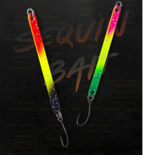 6pcs Copper Fishing Spoon Lures Set Colorful Long Strip Jigging Baits 2.5g 3g 4g