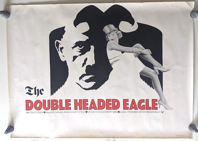 Vintage The Double Headed Eagle-Quad Film Poster-Luz Becker-1973-VG+ V rare