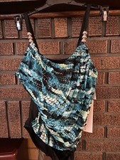 Miraclesuit Magicsuit Aquarius Lisa Underwire One Piece Swimsuit Size 8 NEW B8