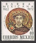 Mexico 1045 two stamps,MNH.Mi 1378. Mexican Dar Assoc.50,1972.Justinian I mosaic