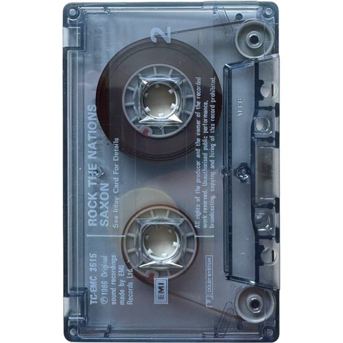 Saxon Rock The Nation Cassette Tape Rock Band EMI Records 1986 Vintage Album - Picture 10 of 13