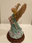 Angel with Angel Child 9” Figure Pink Roses Angelic Figure Angel Wings — photo 4